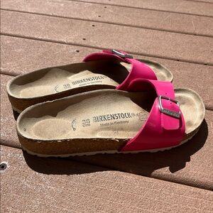 Birkenstock Madrid Neon Pink Slide Sandals Womens 38 / 7 N (5n63)